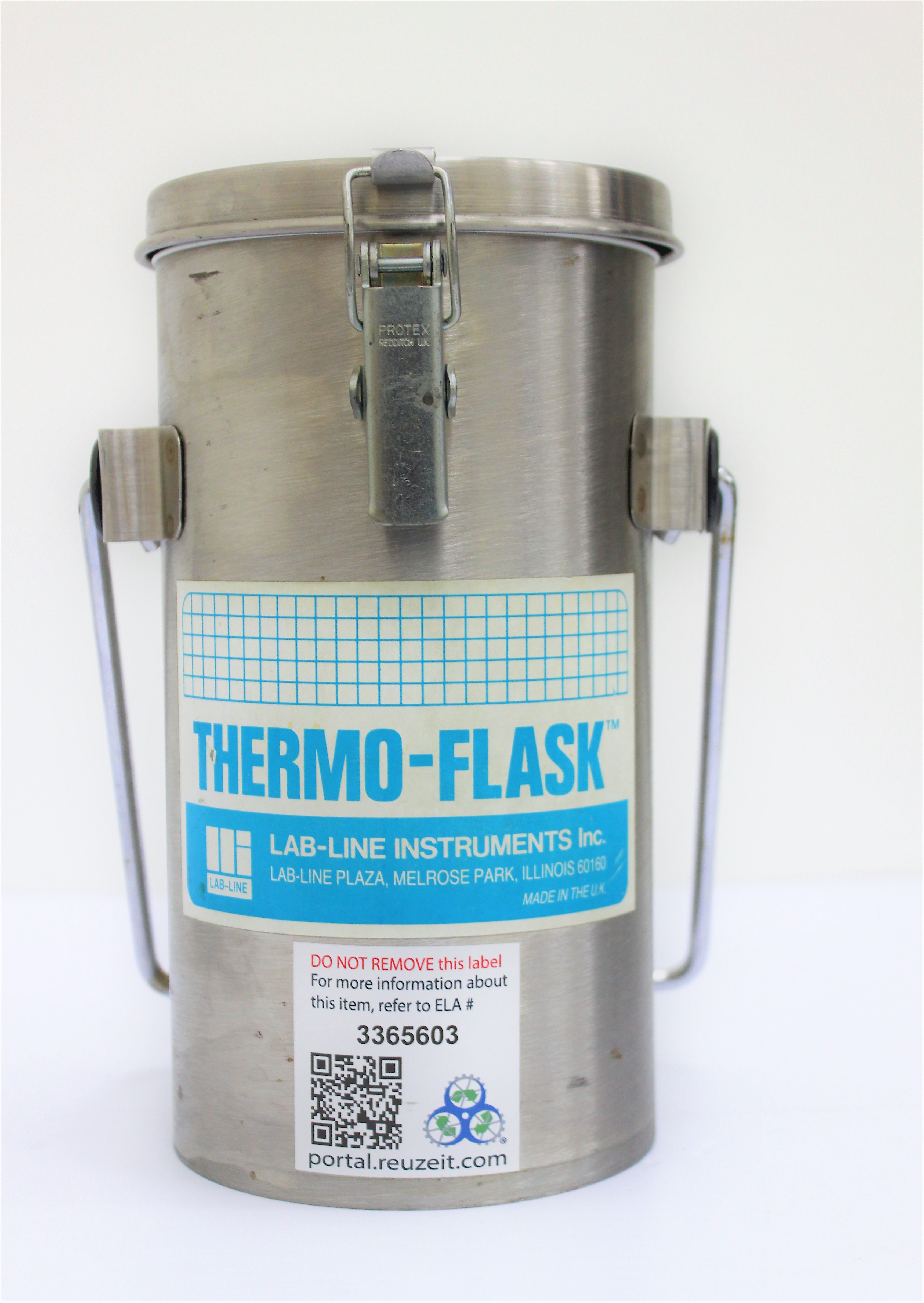 Reuzeit Lab Line Instruments Thermo Flask Liquid Nitrogen Container