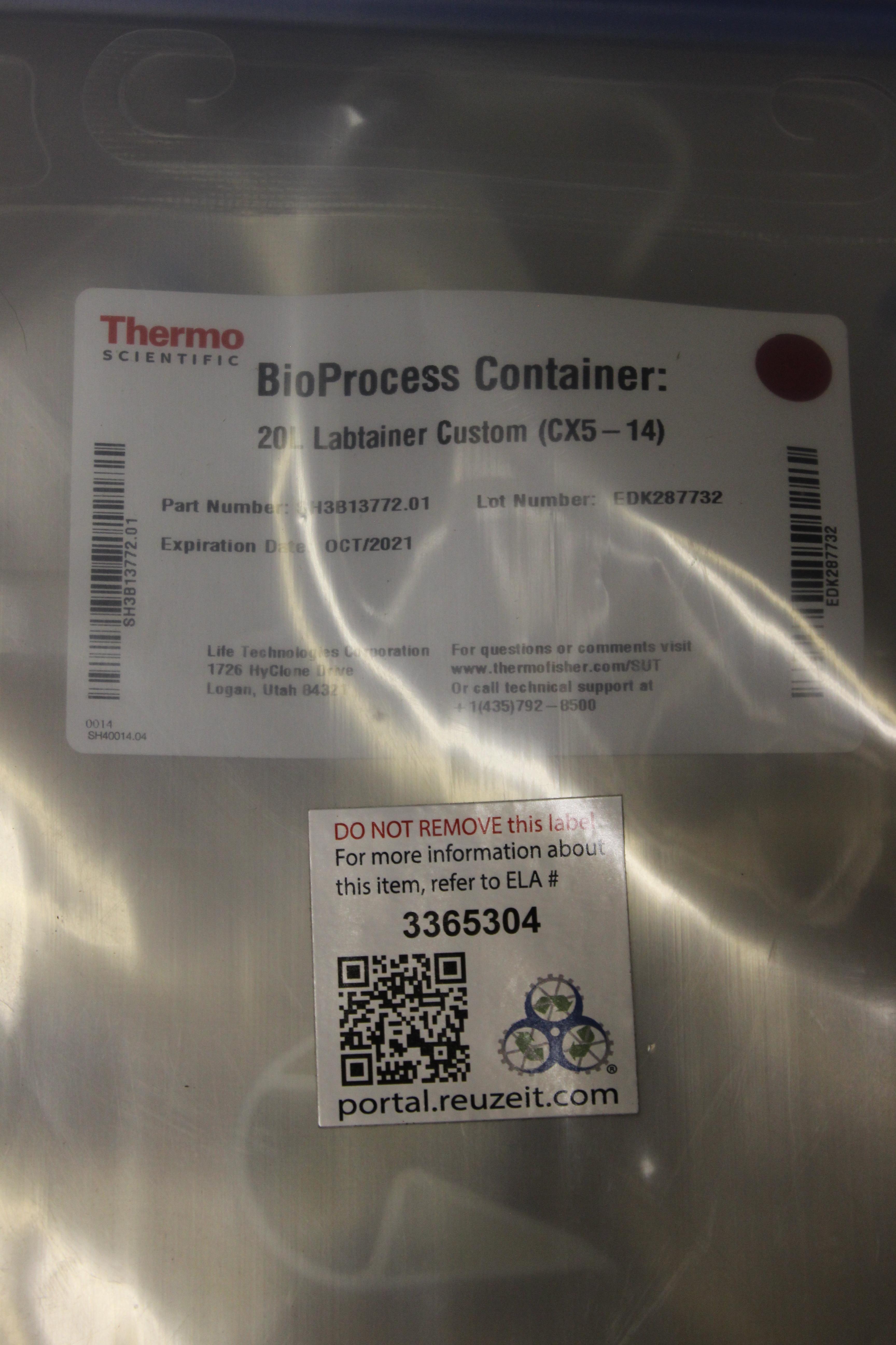 REUZEit - Thermo Scientific BioProcess Container 20L Labtainer Custom